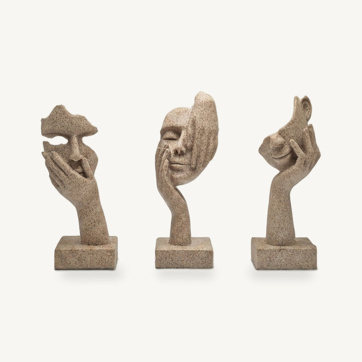 Lureto Sandstone Mask Sculpture